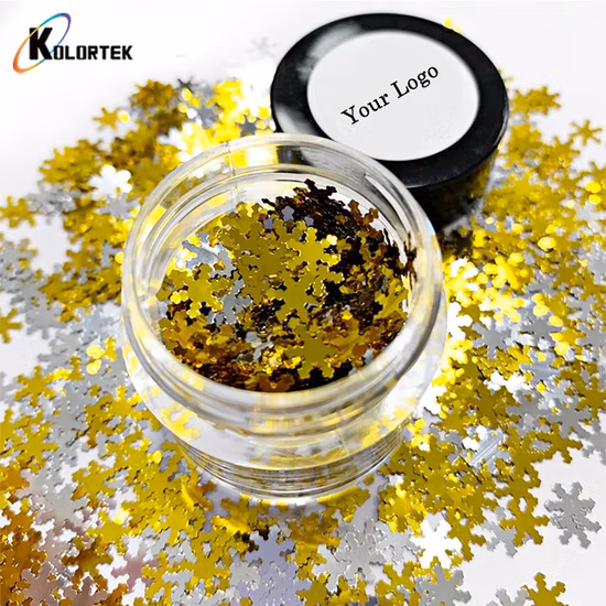 Kolortek Paillettes de Noël en vrac pour décoration de Noël, ornement de Noël, grosses paillettes pour le corps, paillettes de festival